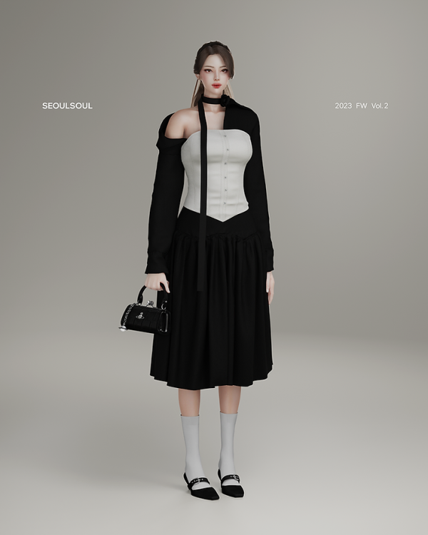 Alpha SIMS4 2023 Vol 2 Outfit by simsfinds - The Sims 4 Custom Content