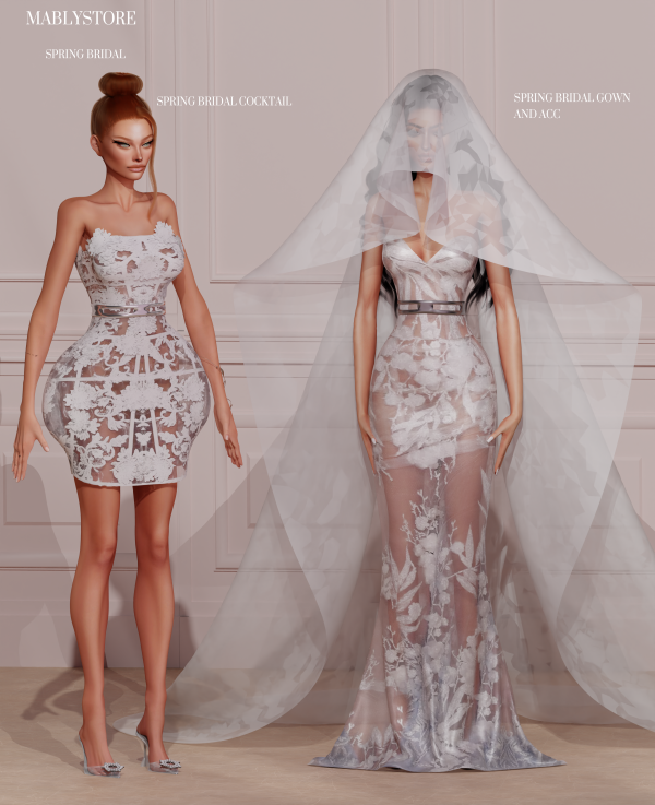 Alpha BRIDAL SPRINGSUMMER by simsfinds - The Sims 4 Custom Content