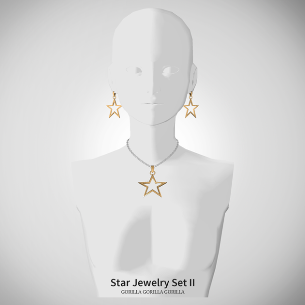 Alpha Star Jewelry Set II by simsfinds - The Sims 4 Custom Content
