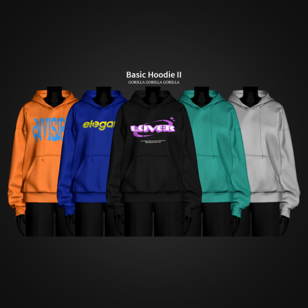 Alpha Basic Hoodie AF by simsfinds - The Sims 4 Custom Content