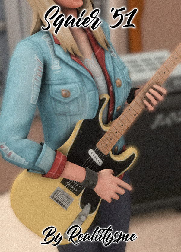 Maxis Match Squier '51 Custom by simsfinds - The Sims 4 Custom Content