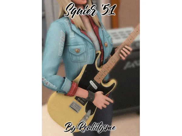 Maxis Match Squier '51 Custom - The Sims 4 Custom Content