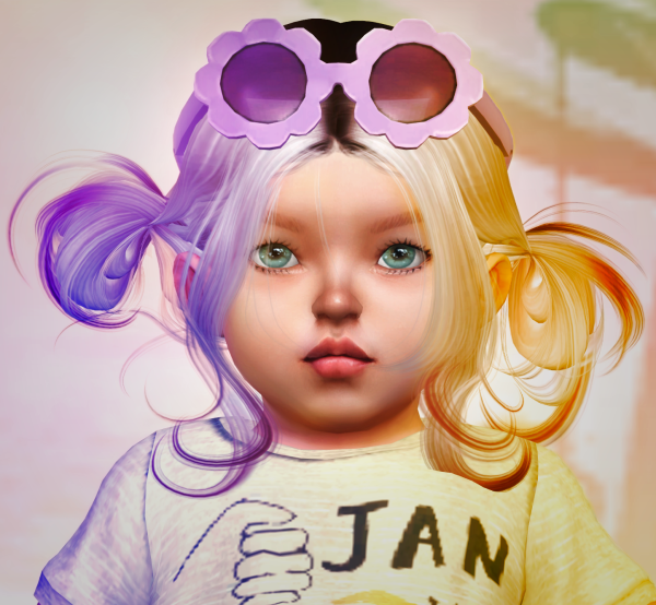 Maxis Match infant Sunflower Glasses Jennisims by simsfinds - The Sims 4 Custom Content
