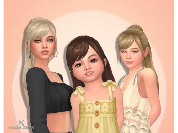 Maxis Match Natalie Hairstyle UPDATE by kiarazurk - The Sims 4 Custom Content