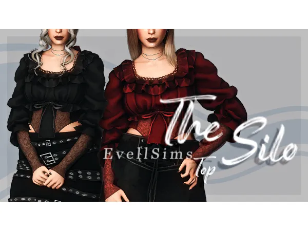 Mix The Silo Top by simsfinds - The Sims 4 Custom Content