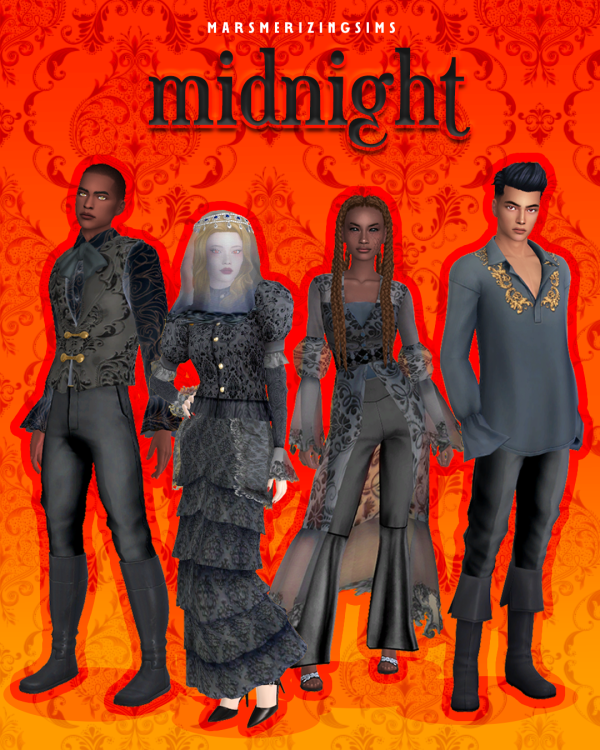 Maxis Match MIDNIGHT Set (Public March 16th) by simsfinds - The Sims 4 Custom Content