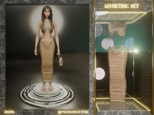 Mix Asymetric Set by polygoncouture - The Sims 4 custom content