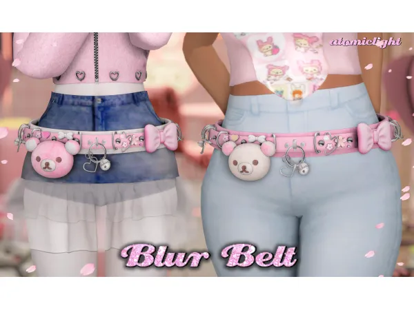 Mix Blur Belt (ᐢ ᐢ) by simsfinds - The Sims 4 Custom Content