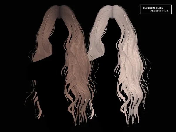 Alpha Hansen Hair - The Sims 4 Custom Content