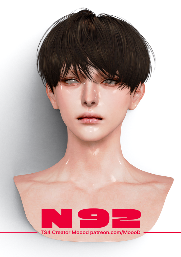 Alpha [SIMS4TS4] MoooD Hair N92 by simsfinds - The Sims 4 Custom Content