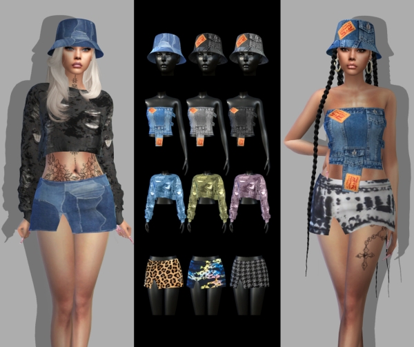 Alpha set of clothes by fusionstylesims4 - The Sims 4 Custom Content