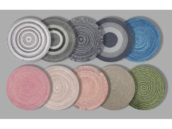 Alpha Braided round carpets by fusionstylesims4 - The Sims 4 Custom Content