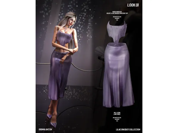 Alpha LILAC FANTASY COLLECTION by BrinnaAnton - The Sims 4 Custom Content
