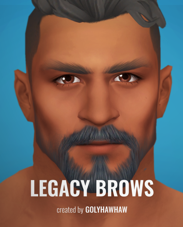 Maxis Match Legacy Eyebrows by simsfinds - The Sims 4 Custom Content