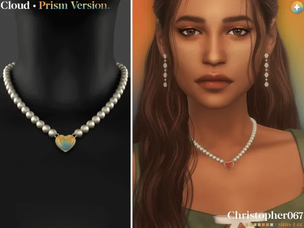 Mix CLOUD NECKLACE PRISM VERSION - The Sims 4 Custom Content