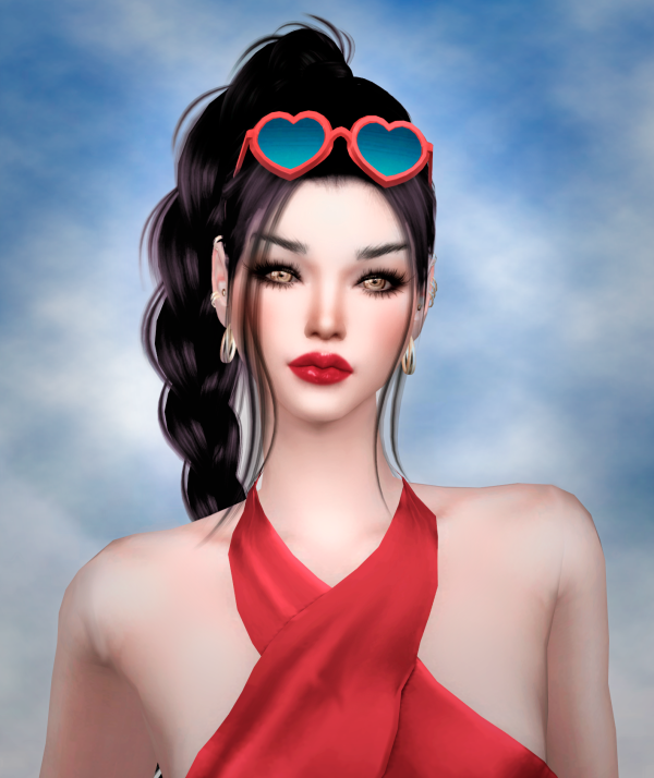 Maxis Match Heart Glasses Jennisims by simsfinds - The Sims 4 Custom Content