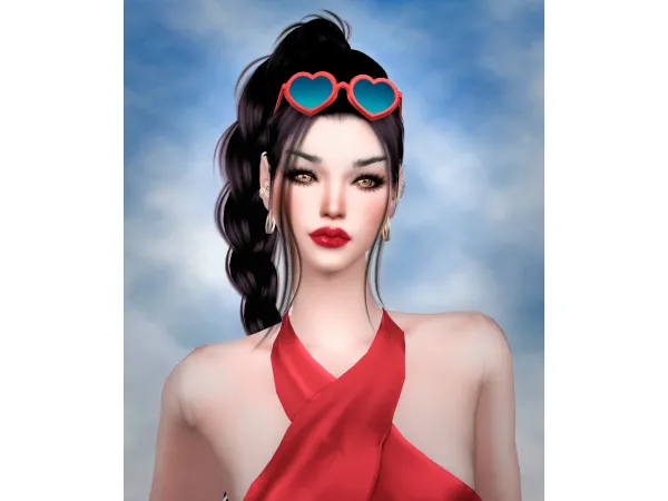 Maxis Match Heart Glasses Jennisims by Jennifer - The Sims 4 Custom Content