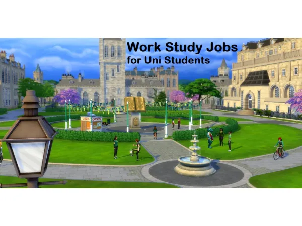 Maxis Match Part Time University Jobs by simsfinds - The Sims 4 Custom Content