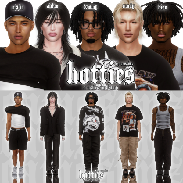 Alpha HOTTIES A MALE SIM DUMP by simsfinds - The Sims 4 Custom Content