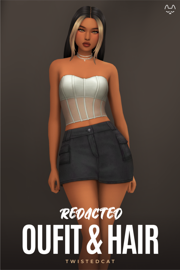Maxis Match Redacted Set(Download) by simsfinds - The Sims 4 Custom Content