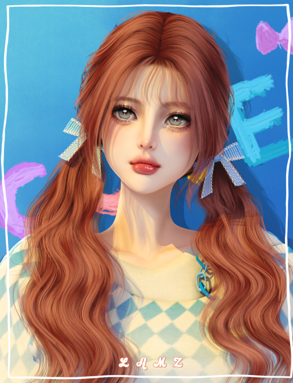 Alpha LAMZ_MiekoHairstyles_001F by simsfinds - The Sims 4 Custom Content