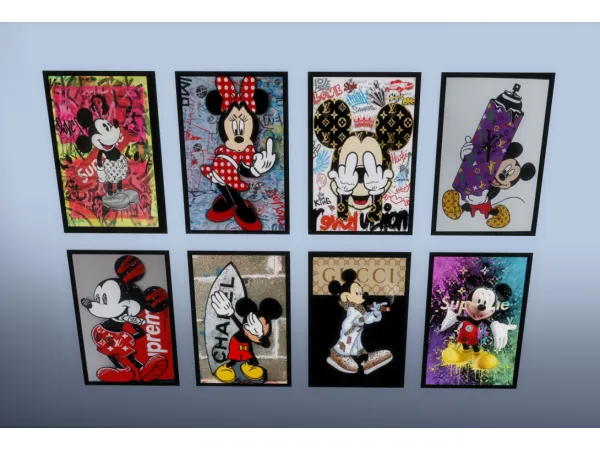 Alpha Poster _ Mickey Mouse by fusionstylesims4 - The Sims 4 Custom Content
