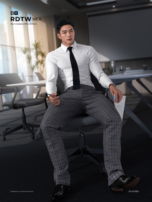 Alpha BN RDTW MK II Mens Complete Office Uniform by simsfinds - The Sims 4 Custom Content