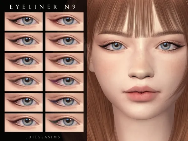 Alpha Eyeliner N9 - The Sims 4 Custom Content