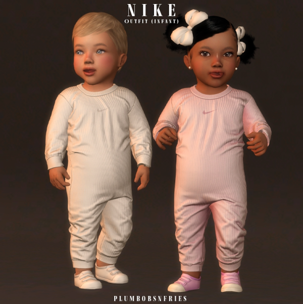 Alpha NIKE outfit MAR 2024 (infant) by simsfinds - The Sims 4 Custom Content