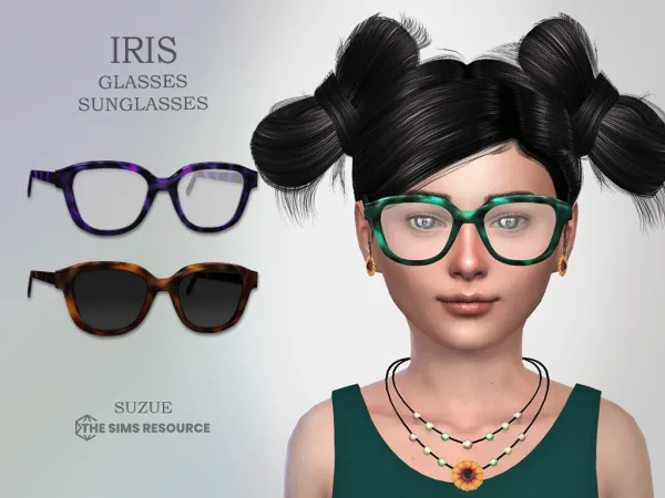Mix Iris Glasses Sunglasses Child - The Sims 4 Custom Content