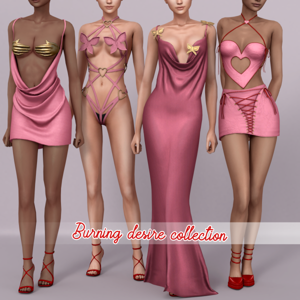 Alpha Belaloallure_Burning desire collection by simsfinds - The Sims 4 Custom Content
