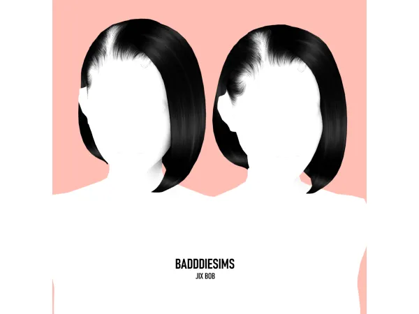 Mix JIX BOB HAIRSTYLE by BadddieSims - The Sims 4 Custom Content