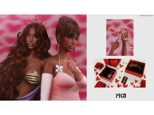 Mix Adoration Collection by FKAONLINE - The Sims 4 Custom Content