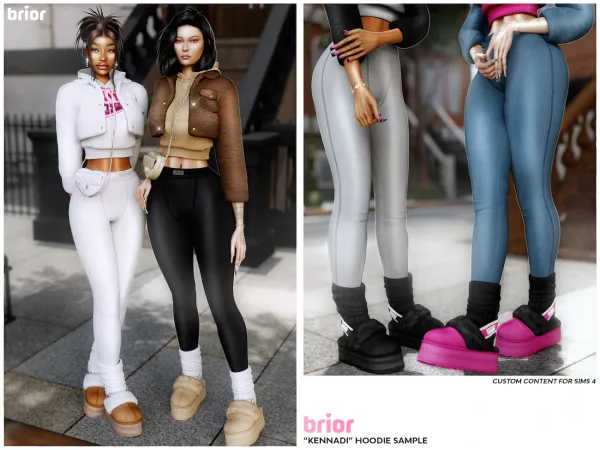 Mix brior kennadi hoodie (sample) by bergdorfsims - The Sims 4 Custom Content