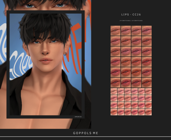 Alpha GPME GOLD Lips CC26 by simsfinds - The Sims 4 Custom Content