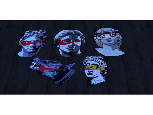 Alpha rugs by fusionstylesims4 - The Sims 4 Custom Content