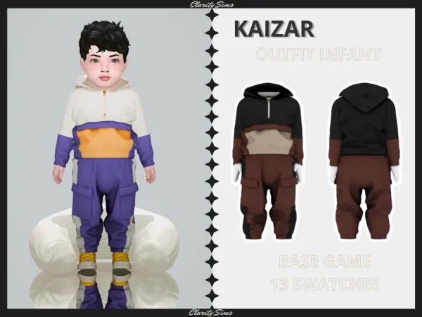 Alpha Kaizar Outfit Infant by clarity-sims - The Sims 4 Custom Content