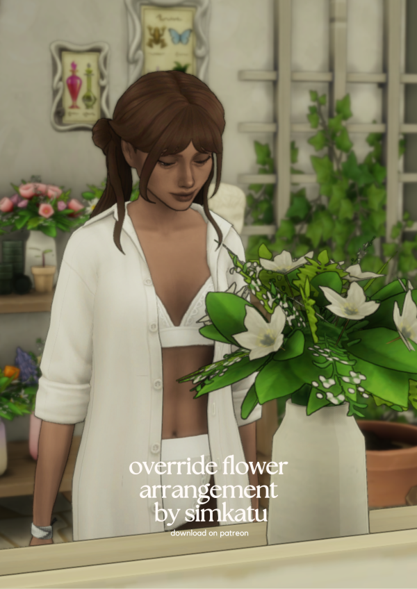 Maxis Match override flower arrangement by simsfinds - The Sims 4 Custom Content