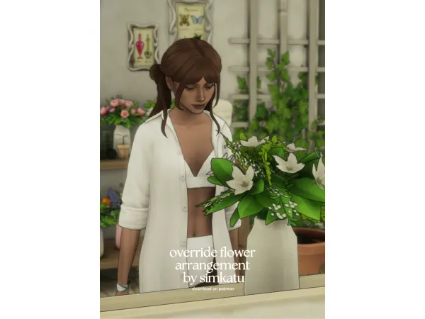 Maxis Match override flower arrangement by simkatu by simkatu - The Sims 4 Custom Content