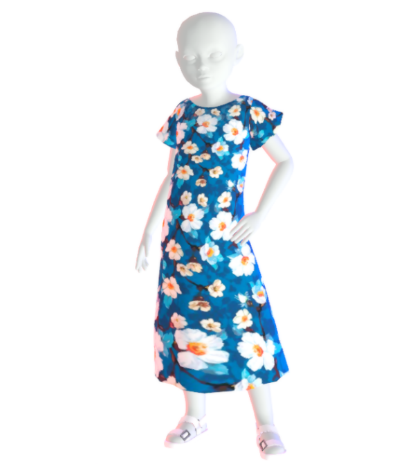 Mix Spring Dress and Nailpolish for Girls by simsfinds - The Sims 4 Custom Content