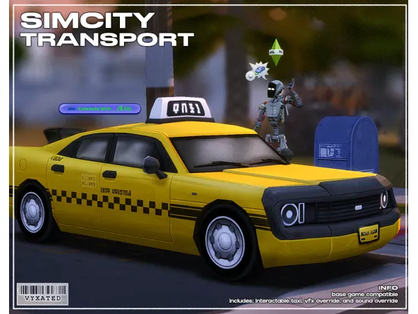 Maxis Match SimCity Transport by vyxated - The Sims 4 Custom Content