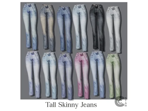 Alpha Tall Skinny Jeans cool_content_star - The Sims 4 Custom Content