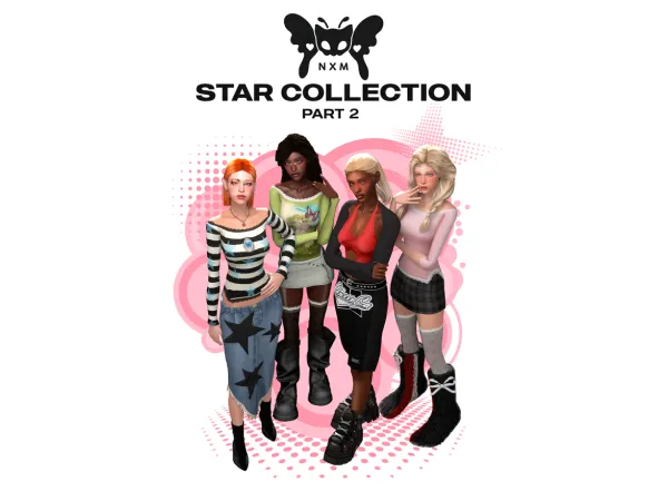 Alpha star collection (pt 2) collab with nsves - The Sims 4 Custom Content