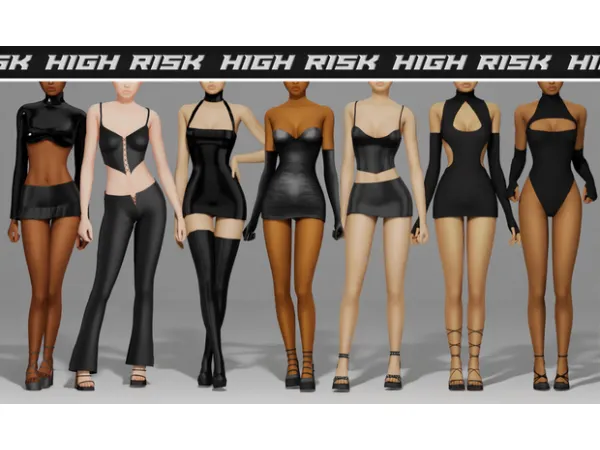 Mix [B0T0XBRAT] High Risk - The Sims 4 Custom Content