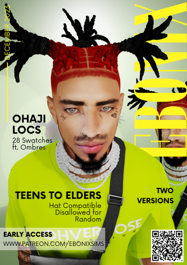 Mix OHAJI LOCS by simsfinds - The Sims 4 Custom Content