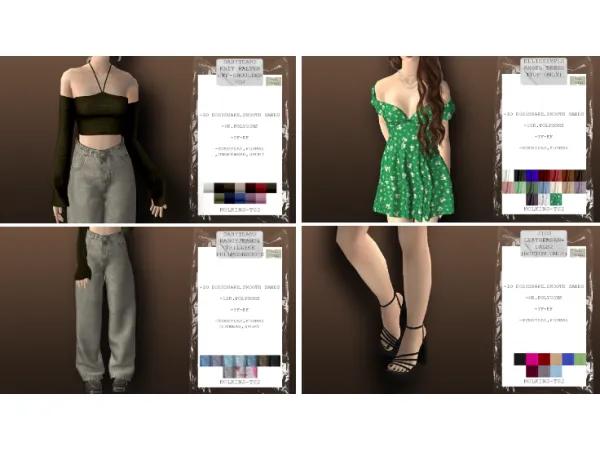 Clothes set 1 - The Sims 2 Custom Content