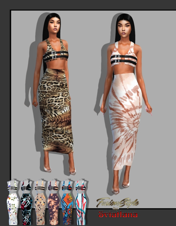Alpha dress by fusionstylesims4 - The Sims 4 Custom Content