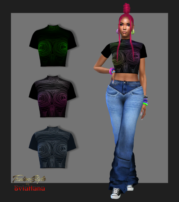 Alpha Top by fusionstylesims4 - The Sims 4 Custom Content