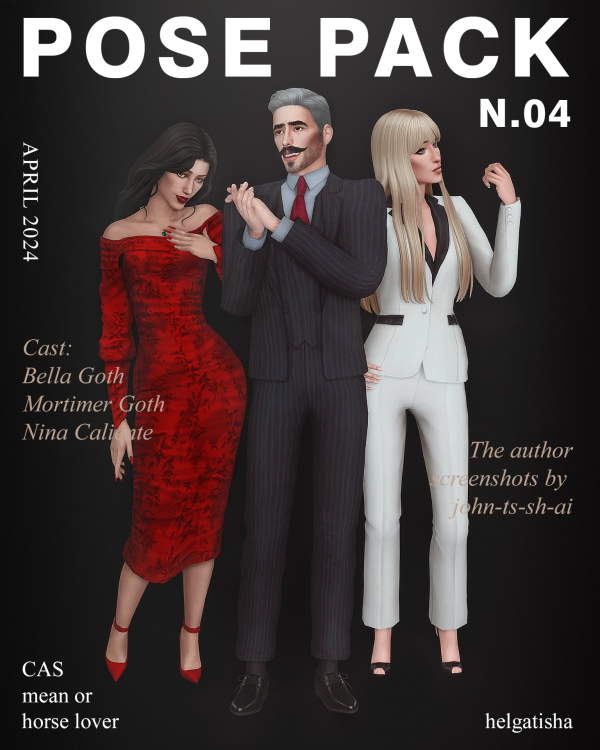 Mix ( ) POSE PACK N04 CAS by simsfinds - The Sims 4 Custom Content