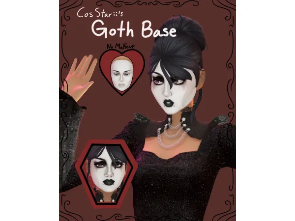Goth Base Facepaint